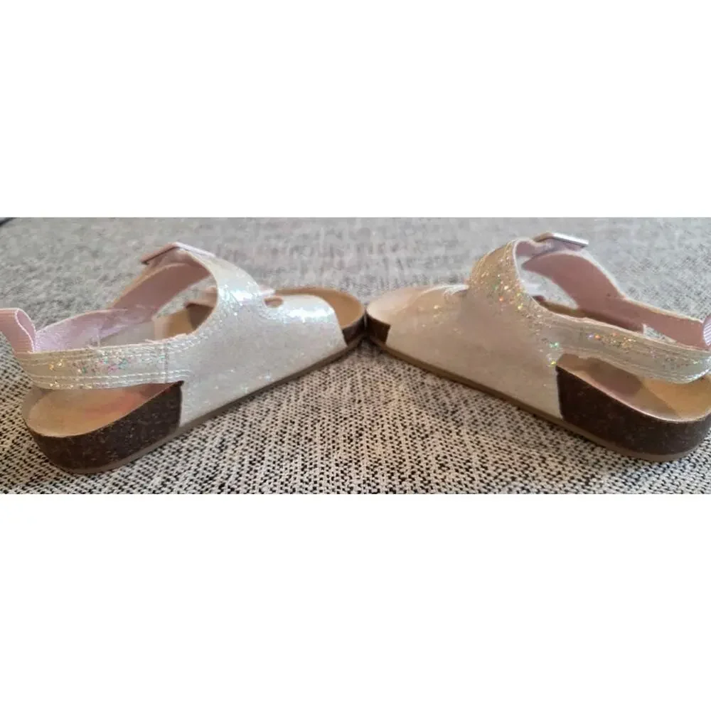 New OshKosh B'gosh Toddler Girls Glitter Sandals - Size 8
